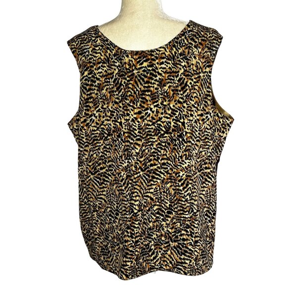 Vintage Jordan Woman 1X Reversible Sleeveless Tank Animal Print Snake Print 90s - Picture 6 of 9